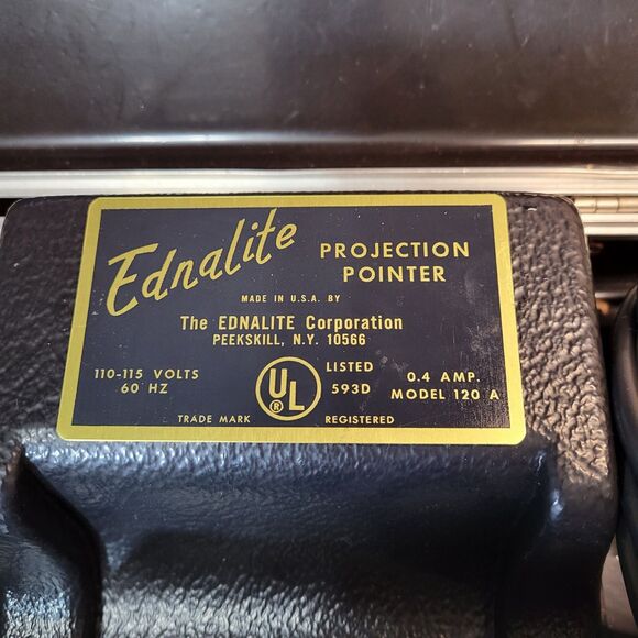Vtg Ednalite Professional Electric Projection Pointer Model 120A Works